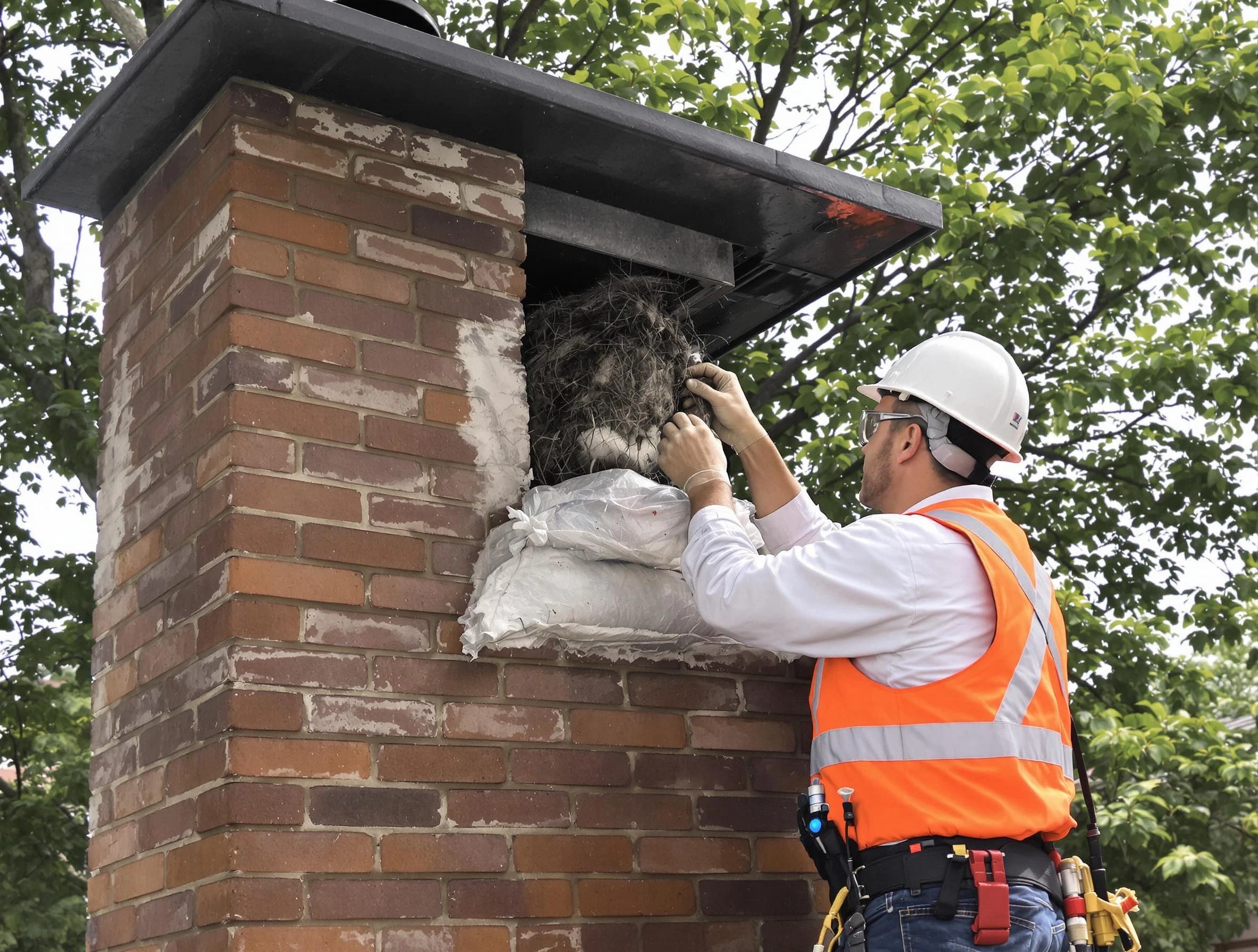 Humane removal of debris and animals by Paterson Chimney Sweep in Paterson, NJ