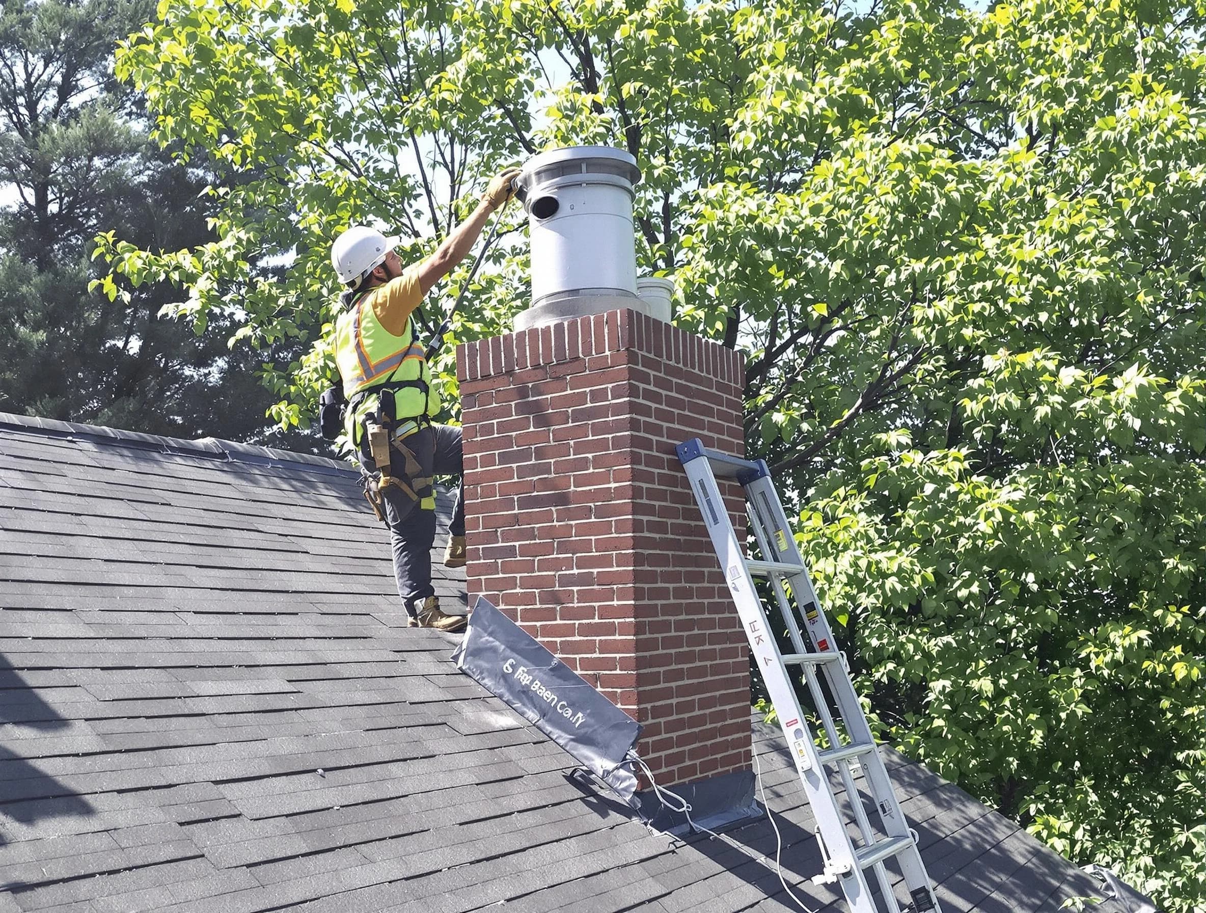 Chimney liner inspection by Paterson Chimney Sweep in Paterson, NJ