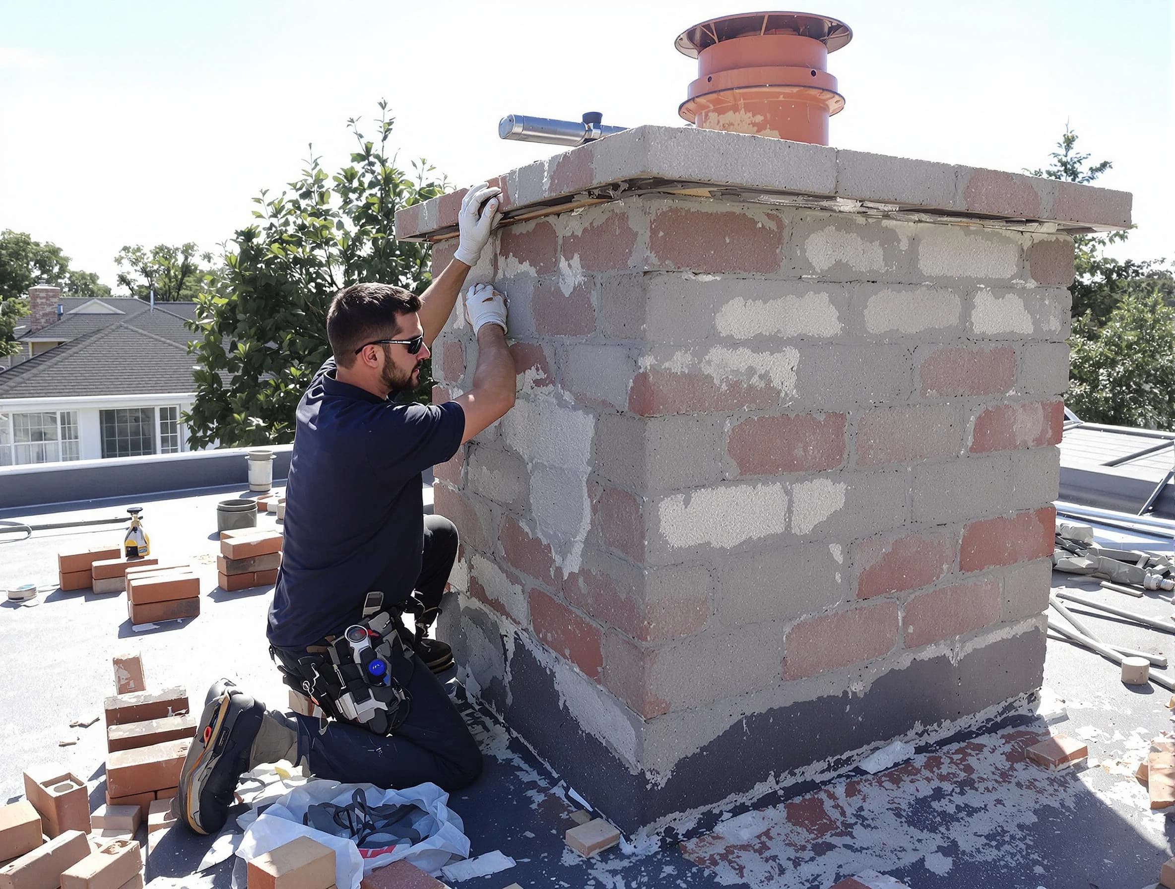 Advanced chimney repair process by Paterson Chimney Sweep in Paterson, NJ