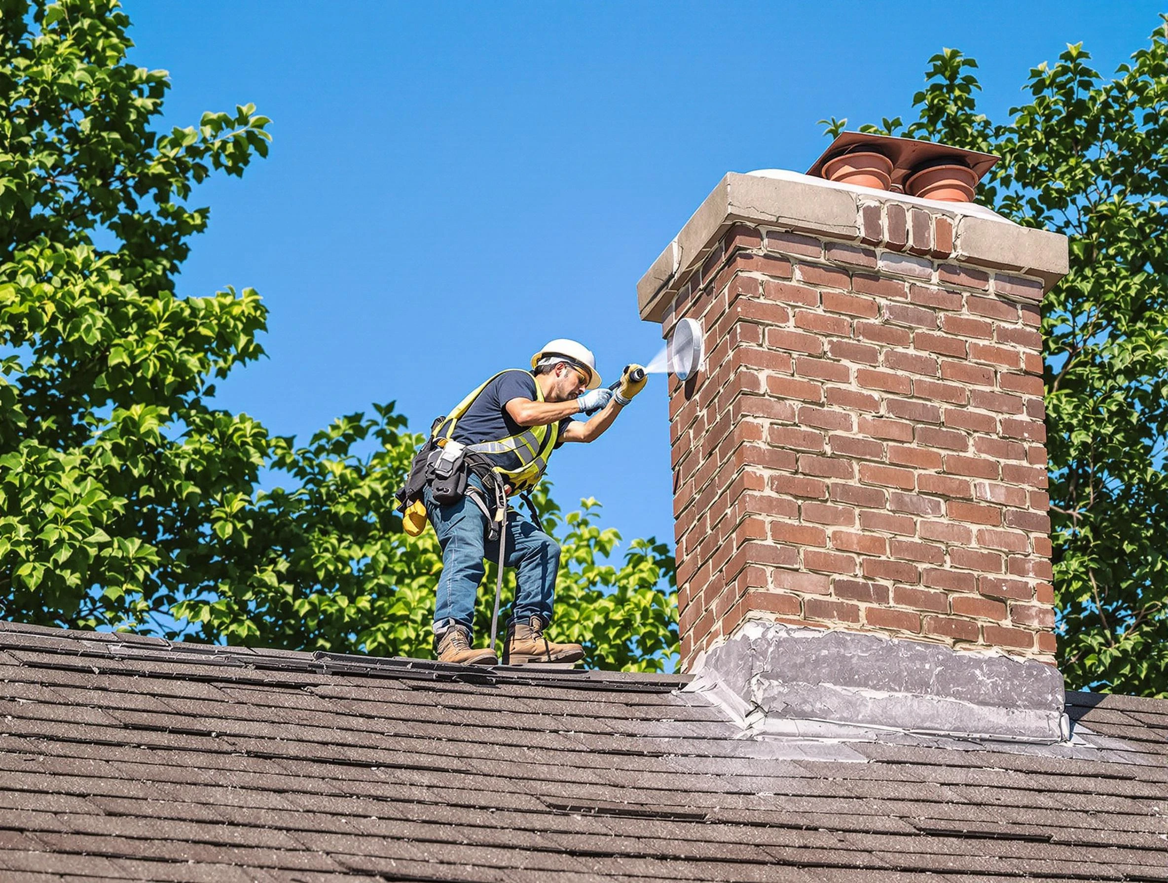 Paterson Chimney Sweep performing an inspection with advanced tools in Paterson, NJ