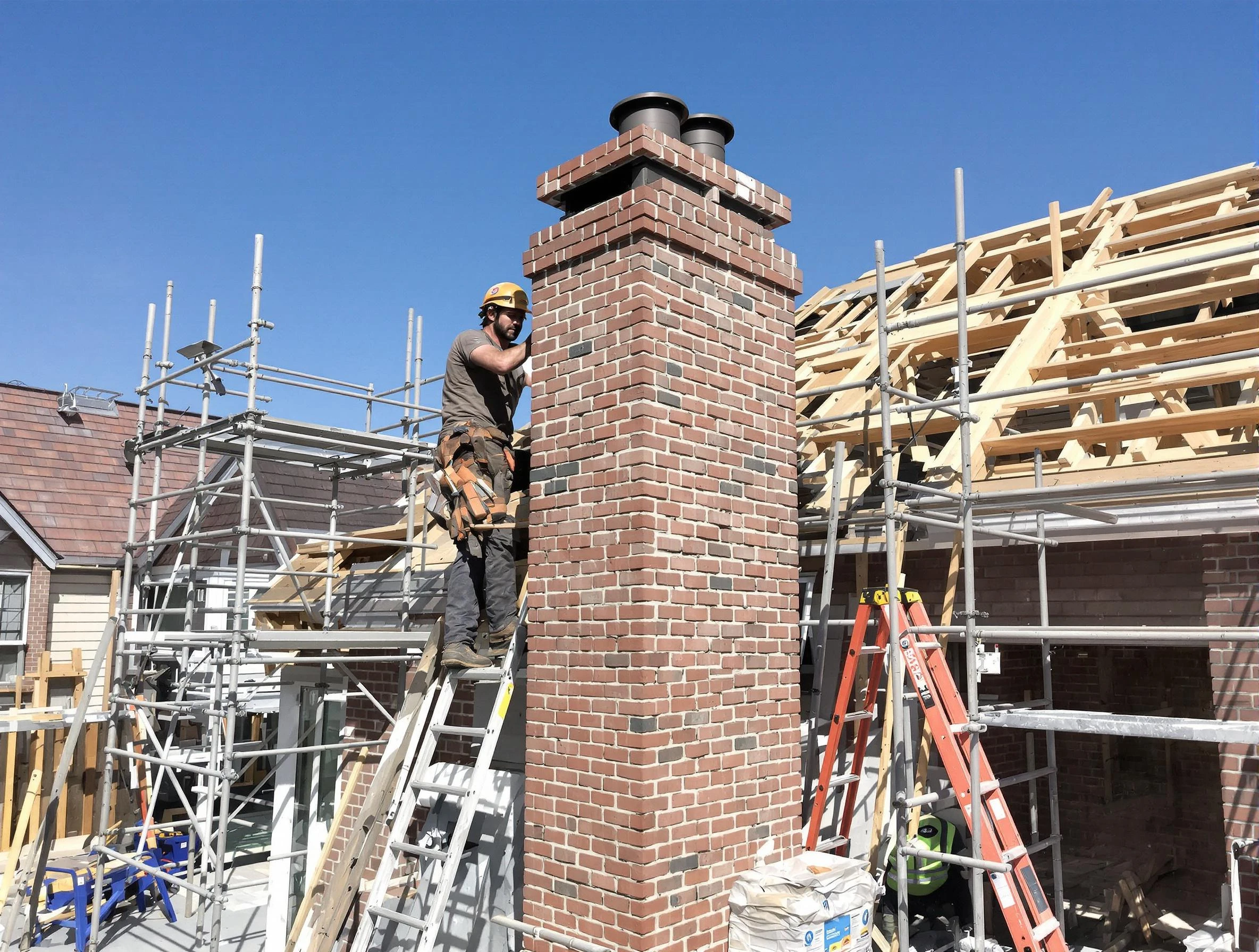 New chimney installation completed by Paterson Chimney Sweep in Paterson, NJ